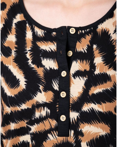 Liquette boutonnée 100% coton Massana (Camel)