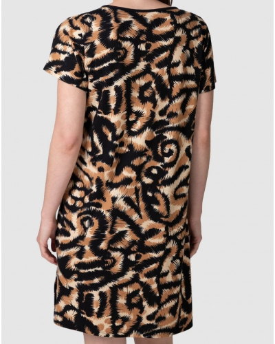 Massana Buttoned Nightshirt 100% Cotton (Camel)