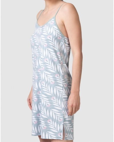 Camisón de tirantes 100% algodón Massana (Kaki)