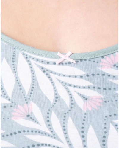 Camisón de tirantes 100% algodón Massana (Kaki)