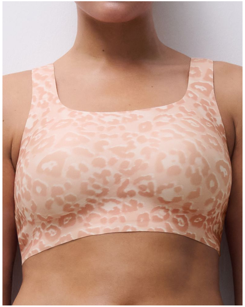 Wireless round-neck bra Chantelle Softstretch Power (Leo Blush)