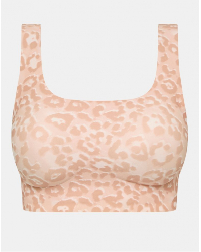 Wireless round-neck bra Chantelle Softstretch Power (Leo Blush)