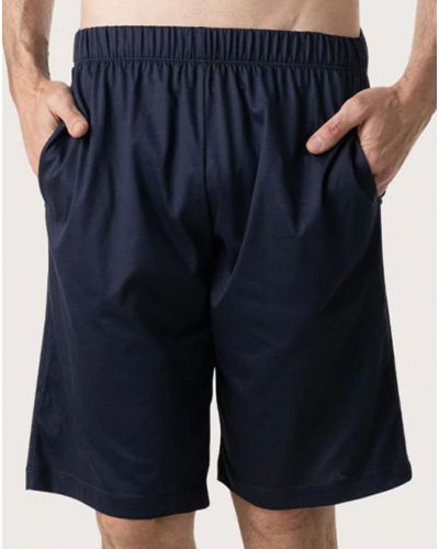 Short pyjama 100% Cotton Eminence Mercerise (Rouge print vague)