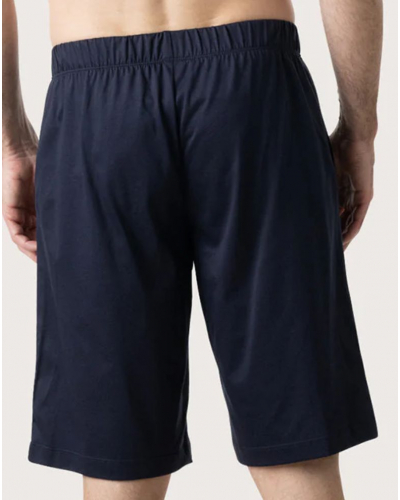 Pyjama court 100% coton Eminence Mercerisé (Rouge print vague)