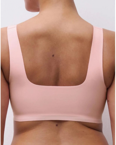 Wireless round-neck bra Chantelle Softstretch Power (Fluor Pink)
