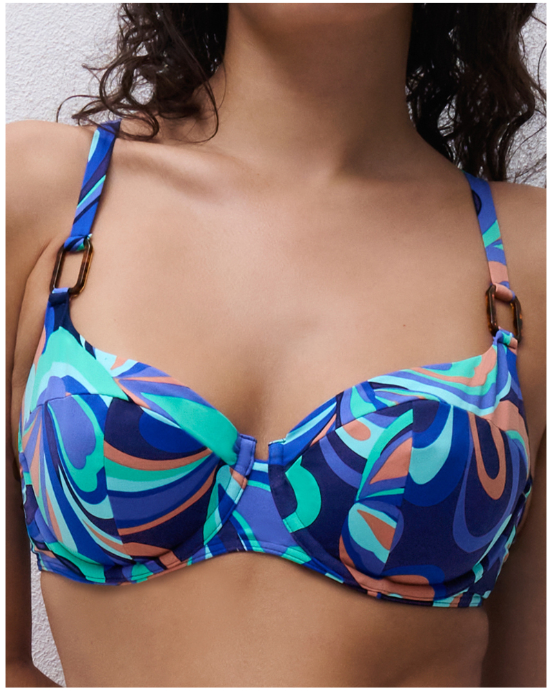 Sujetador de baño con aros y copa completa Chantelle Vita (Fresh Psyche)
