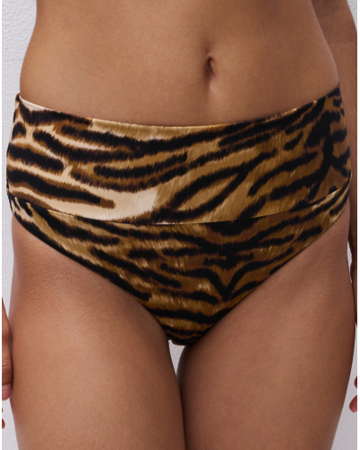 Bragas de baño cintura alta Chantelle Vita (Tigre)