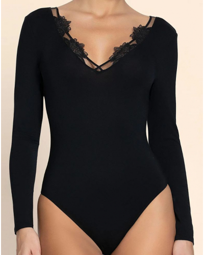 Long sleeves body Lise Charmel Diva Glamour (Black)