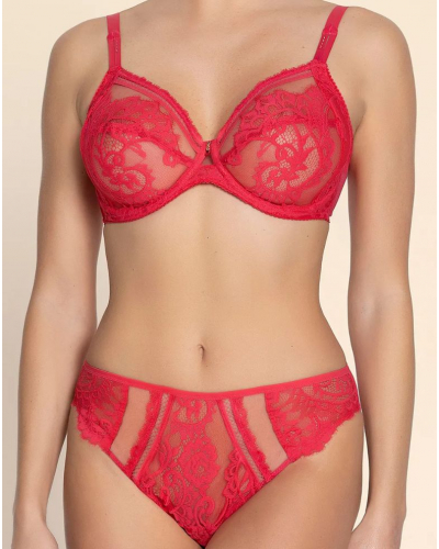 Slip fantaisie Lise Charmel Désirs de Venise (Grenat Venise)