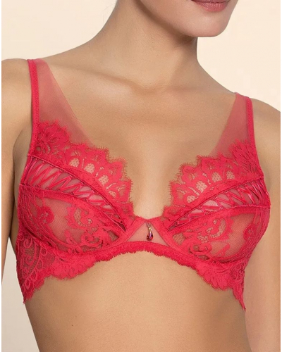 Soutien-gorge plunge Lise Charmel Désirs de Venise (Grenat Venise)