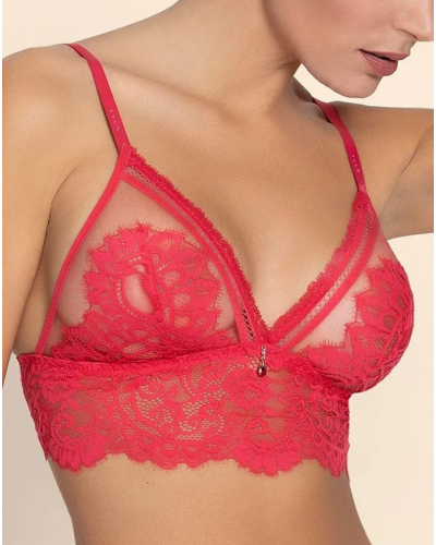 Soutien-gorge sans armature Lise Charmel Désirs de Venise (Grenat Venise)