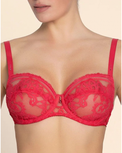 Soutien-gorge corbeille glamour Lise Charmel Désirs de Venise (Grenat Venise)