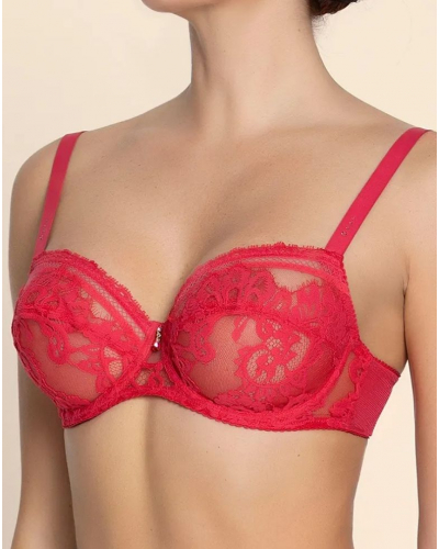 Soutien-gorge corbeille glamour Lise Charmel Désirs de Venise (Grenat Venise)