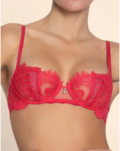 Demi bra couture Lise Charmel Désirs de Venise (Grenat Venise)