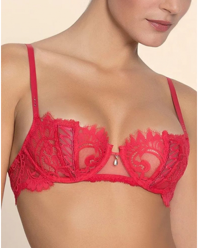Soutien-gorge corbeille couture Lise Charmel Désirs de Venise (Grenat Venise)