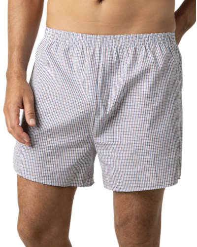 Pack of 2 jockstraps 100% Cotton Eminence Chaine et Trame (Carreaux bordeaux/Ciel)