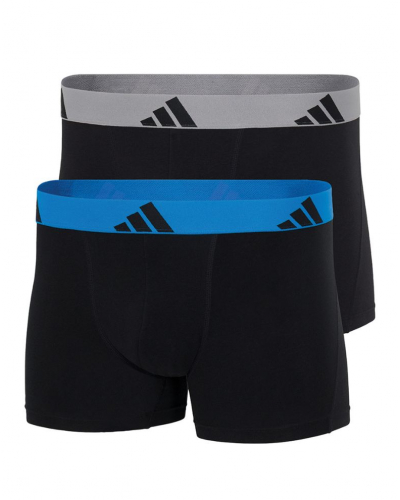 Paquete de 2 boxers Adidas Active Flex Cotton (Bleu/Gris)