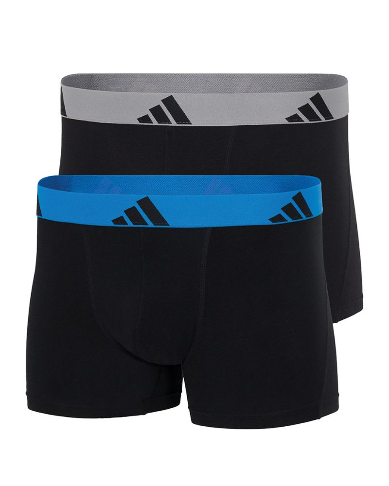 Pack of 2 boxer shorts Adidas Active Flex Cotton (Bleu/Gris)