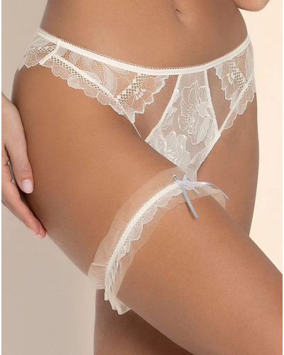 Jarretière Lise Charmel Sublime Organza (Ecru Nacre)