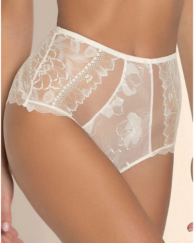 High waisted knickers Lise Charmel Sublime Organza (Ecru Nacre)