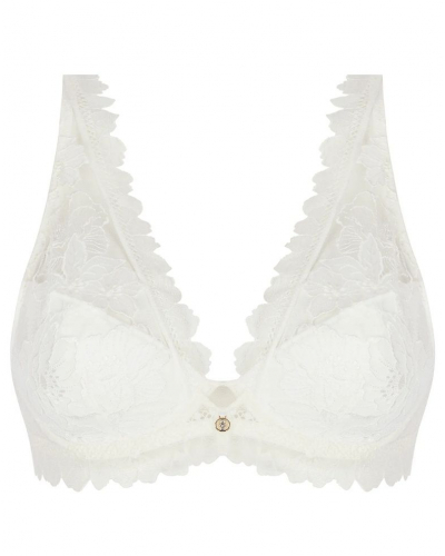 Half-foam plunge bra Lise Charmel Sublime Organza (Ecru Nacre)