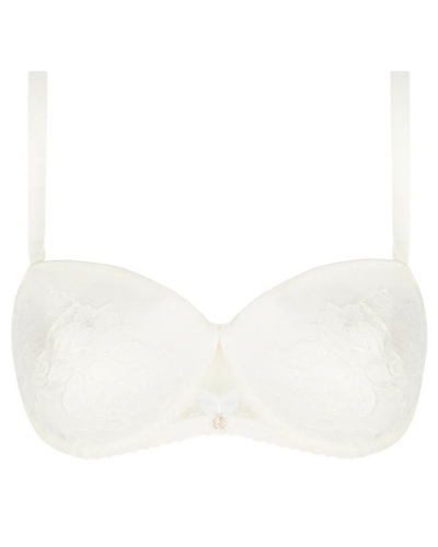 Deep cup strapless bra Lise Charmel Sublime Organza (Ecru Nacre)