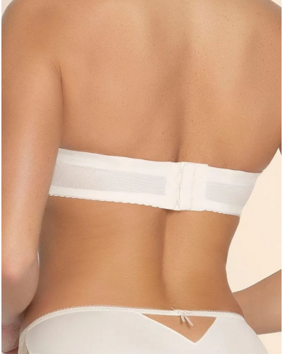 Soutien-gorge bandeau bonnets profonds Lise Charmel Sublime Organza (Ecru Nacre)