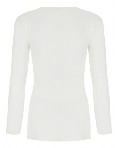 Tee-shirt manches longues laine et soie Lise Charmel Plaisir Caresse (Ecru Nacre)