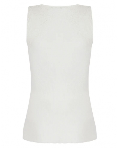 Tank top wool and silk Lise Charmel Plaisir Caresse (Ecru Nacre)