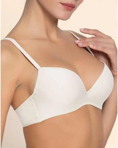 Soutien-gorge bandeau coque Lise Charmel Sensation Plaisir (Ecru Nacre)