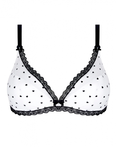 Soutien-gorge plunge demi mousse Antigel Cœur de Rockeuse (Cœur Désir)