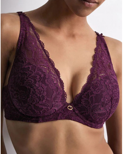 Sujetador plunge bufanda Aubade Rosessence (Berry)