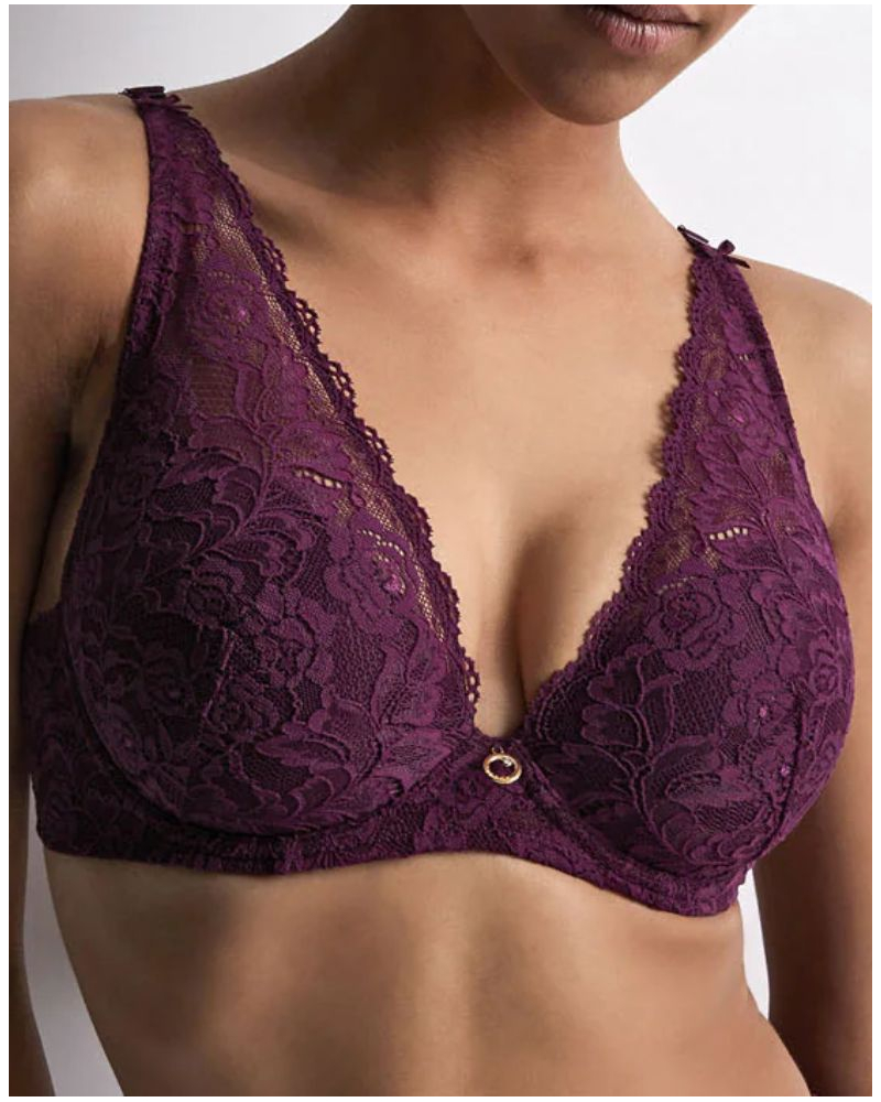 Sujetador plunge bufanda Aubade Rosessence (Berry)