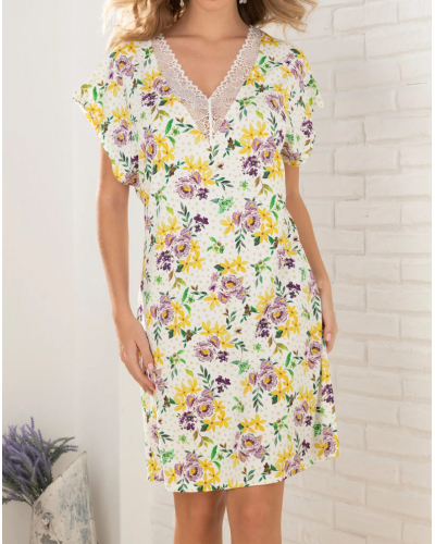 Tunic nightdress Antigel Jardin des Poètes (Poésie Fleurie)