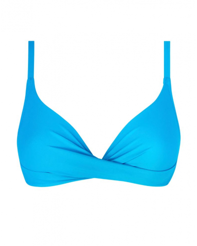 Soutien-gorge de bain coque triangle Antigel La Chiquissima (Bleu Azur)