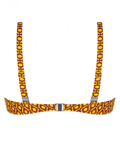 Underwired triangle bath bra Antigel La Papoue (Jaune Papou)