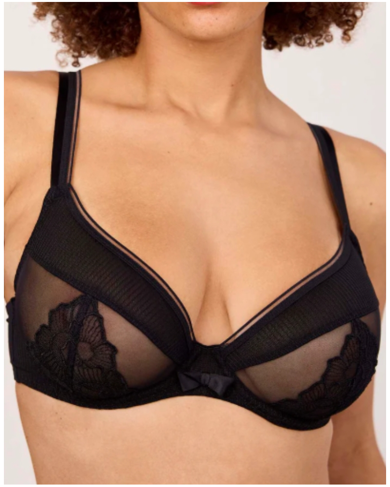 Soutien-gorge balconnet bien-être Maison Lejaby Intuition (Noir)