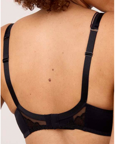 Sujetador balconette bienestar Maison Lejaby Intuition (Negro)