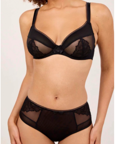 Soutien-gorge balconnet bien-être Maison Lejaby Intuition (Noir)
