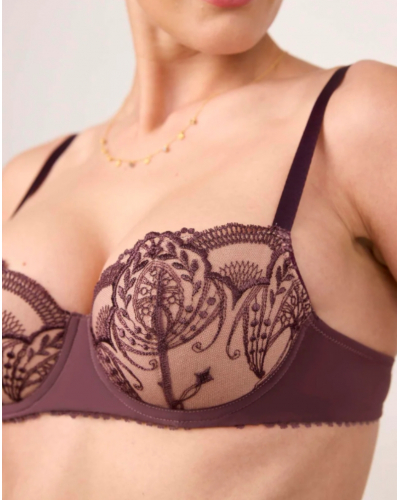 Padded demi bra Maison Lejaby Poésie (Grenadille)