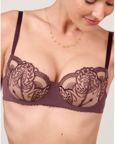Soutien-gorge corbeille mousse Maison Lejaby Poésie (Grenadille)