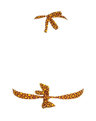 Triangle bath bra Antigel La Papoue (Jaune Papou)