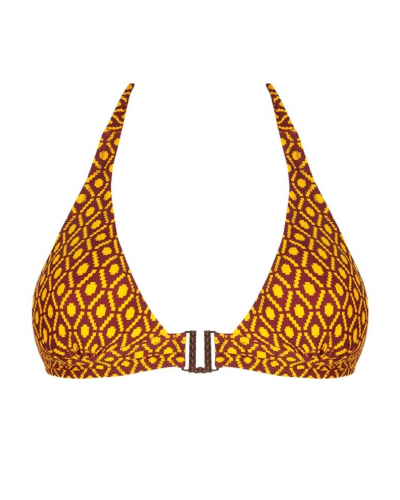Soutien-gorge de bain triangle Antigel La Papoue (Jaune Papou)