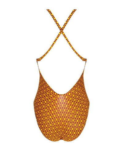 Maillot de bain une pièce Antigel La Papoue (Jaune Papou)