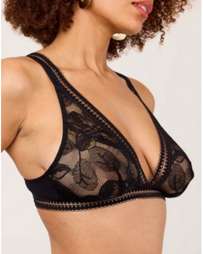 Soutien-gorge triangle sans armature Maison Lejaby Songe (Noir)