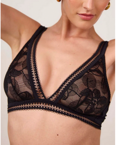 Wireless triangle bra Maison Lejaby Songe (Black)
