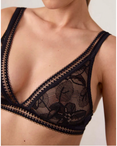 Soutien-gorge triangle sans armature Maison Lejaby Songe (Noir)
