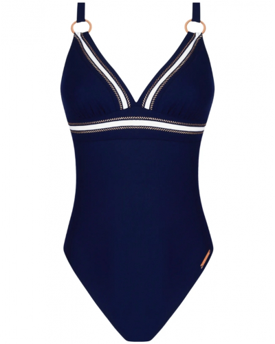 Maillot de bain une pièce maintien ouvert Lise Charmel Cordage Précieux (Cordage Navy)