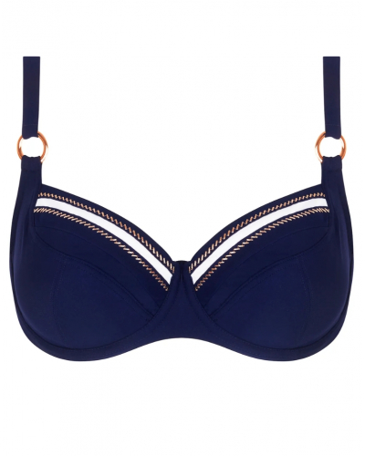 Soutien-gorge de bain corbeille bonnets profonds Lise Charmel Cordage Précieux (Cordage Navy)