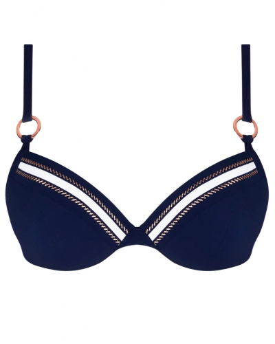 Sujetador de baño preformado Lise Charmel Cordage Précieux (Cordage Navy)